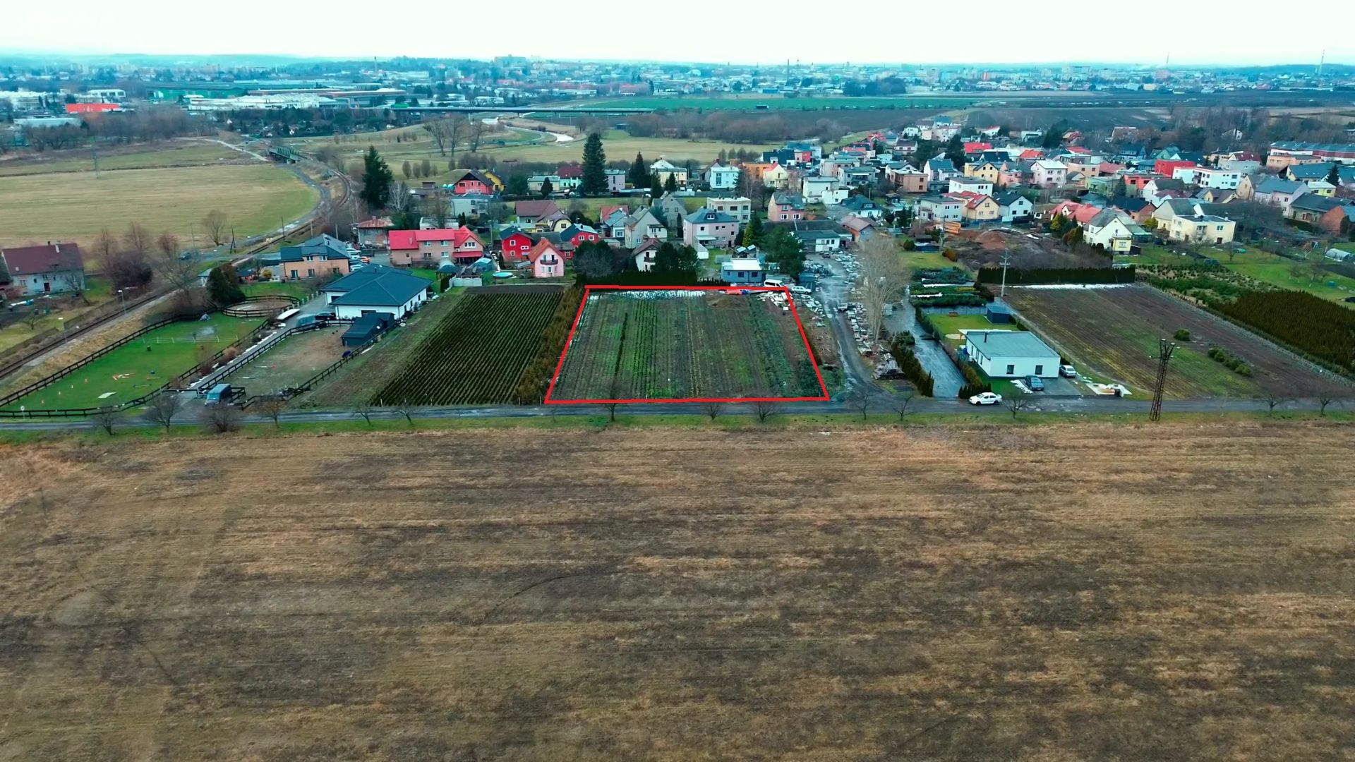 Prodej stavebního pozemku 2252 m² Opava - Malé Hoštice